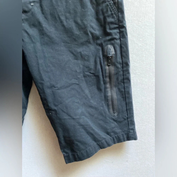 Nike cotton cargo  button fly black shorts Sz M - Picture 3 of 10